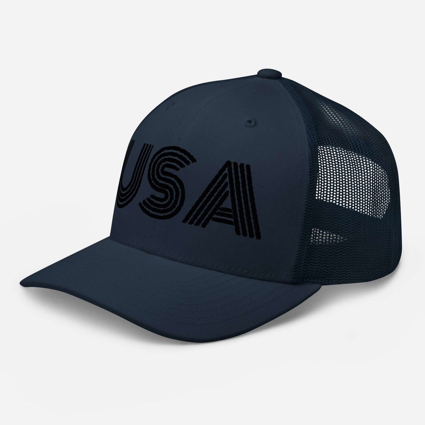Retro USA Trucker Hat - Midnight Edition