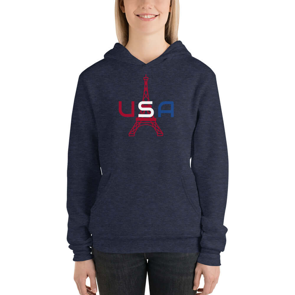 USA Paris Unisex hoodie
