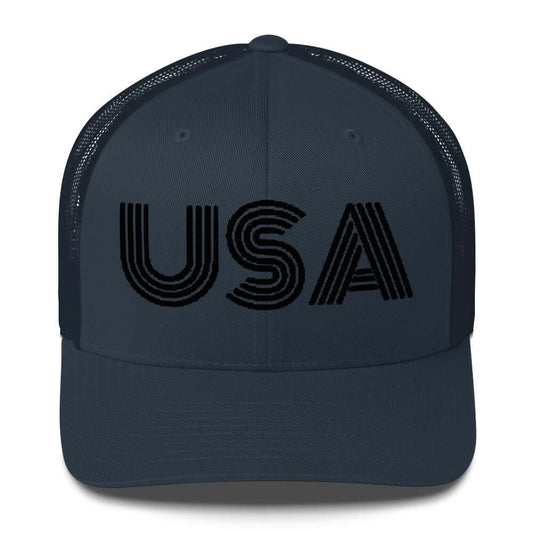 Retro USA Trucker Hat - Midnight Edition