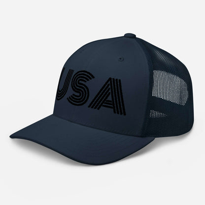 Retro USA Trucker Hat - Midnight Edition