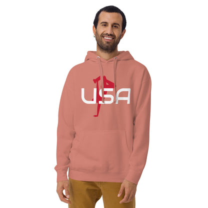 USA Breaking Unisex HoodieSweatshirt/HoodieUSA Breaking Unisex HoodieWho knew that the softest hoodie you'll ever own comes with such a cool design. You won't regret buying this classic streetwear piece of apparel with a convenient pouch pocket and warm h