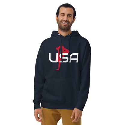 USA Breaking Unisex HoodieSweatshirt/HoodieUSA Breaking Unisex HoodieWho knew that the softest hoodie you'll ever own comes with such a cool design. You won't regret buying this classic streetwear piece of apparel with a convenient pouch pocket and warm h