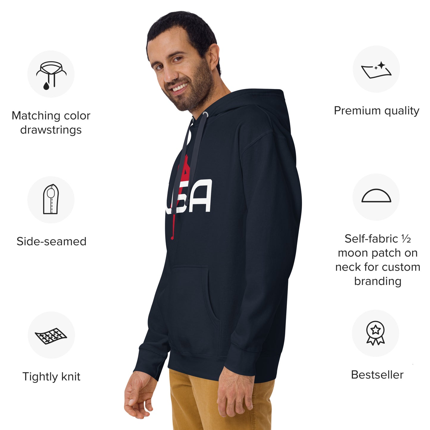 USA Breaking Unisex HoodieSweatshirt/HoodieUSA Breaking Unisex HoodieWho knew that the softest hoodie you'll ever own comes with such a cool design. You won't regret buying this classic streetwear piece of apparel with a convenient pouch pocket and warm h