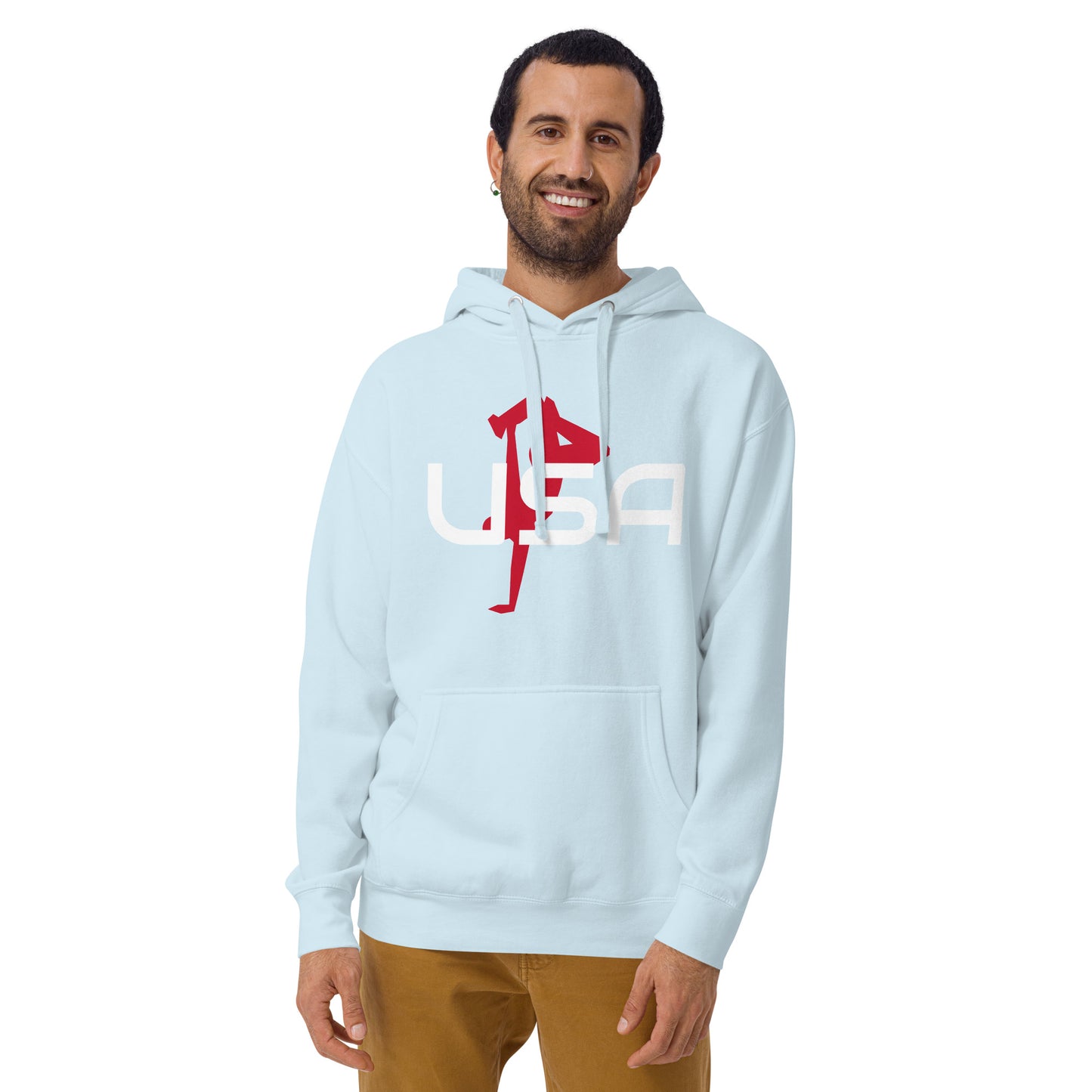 USA Breaking Unisex HoodieSweatshirt/HoodieUSA Breaking Unisex HoodieWho knew that the softest hoodie you'll ever own comes with such a cool design. You won't regret buying this classic streetwear piece of apparel with a convenient pouch pocket and warm h