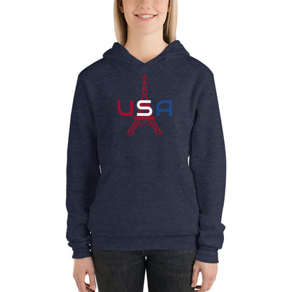 USA Paris Unisex hoodie