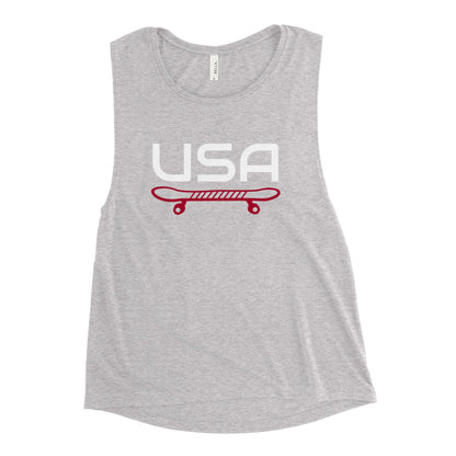 USA Skateboarding Ladies’ Muscle Tank