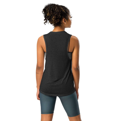 USA Breaking Ladies’ Muscle TankTankUSA Breaking Ladies’ Muscle TankThis comfortable muscle tank is soft and flowy with low cut armholes for a relaxed look. • 65% polyester, 35% viscose • Athletic Heather is 52% polyester, 48% viscose • Black Heather is 8