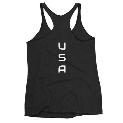 USA Skateboarding Ladies' Racerback TankTankUSA Skateboarding Ladies' Racerback TankThis racerback tank is soft, lightweight, and form-fitting with a flattering cut and raw edge seams for an edgy touch. • 50% polyester, 25% combed ring-spun cotton, 25% ra